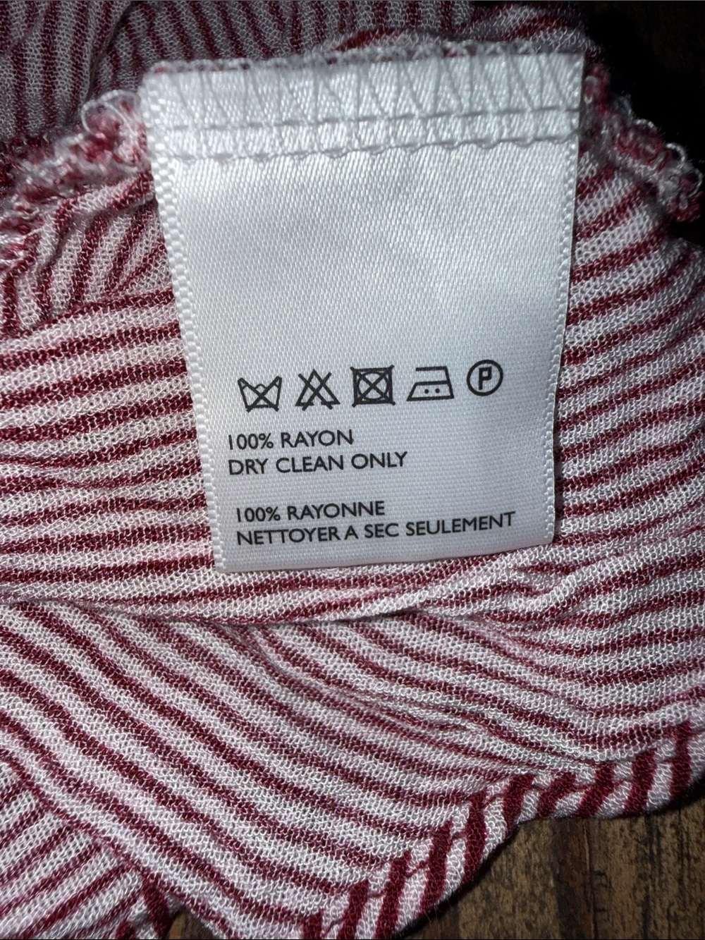 Free People Red and White Striped Mini Slip Dress - Picture 10 of 13